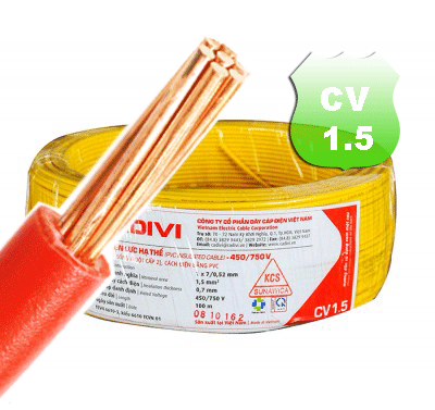 Dây điện CADIVI đơn mềm 1.5