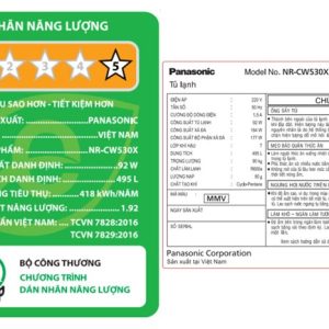 Tủ lạnh Panasonic Inverter 495 lít Multi Door PRIME+ Edition NR-CW530XMMV - Image 18