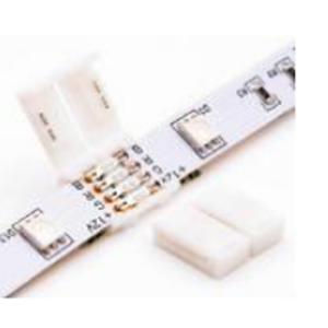 VinaLED Đầu nối thẳng cho led dây đa sắc (10mm),  4 Pins - SC-4P-10-NW - Image 1