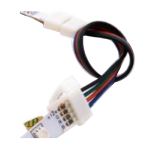 VinaLED Đầu nối có dây cho led dây đa sắc (10mm),  4 Pins - SC-4P-10-WW - Image 1