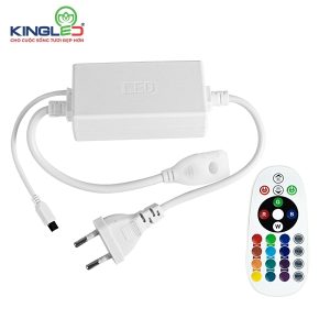 KingLED BỘ NGUỒN VÀ BẢNG ĐIỀU KHIỂN CỦA ĐÈN LED DÂY RGB - DC-220-7-RGB