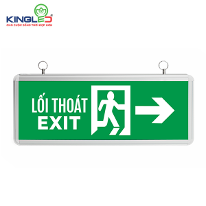 KingLED ĐÈN EXIT CHỈ HƯỚNG PHẢI (2M) - EX-3-2M-P