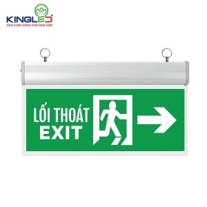 KingLED ĐÈN EXIT CHỈ HƯỚNG MICA - PHẢI - EXM-3-2M-P
