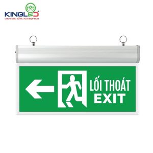 KingLED ĐÈN EXIT CHỈ HƯỚNG MICA - TRÁI - EXM-3-2M-T
