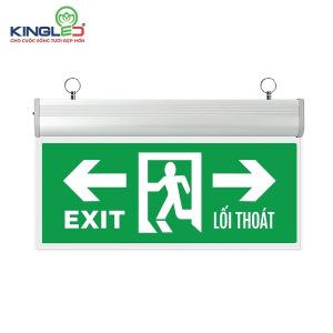 KingLED ĐÈN EXIT CHỈ HƯỚNG MICA - TRÁI PHẢI - EXM-3-2M-TP