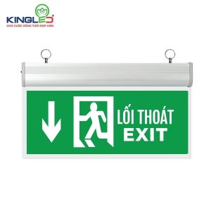 KingLED ĐÈN EXIT CHỈ HƯỚNG MICA - XUỐNG - EXM-3-2M-X