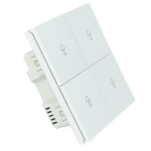 KingLED Công tắc cảm ứng 4 nút, màu trắng - Q11LN-WIT-4K-WH