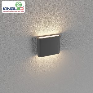 KingLED ĐÈN LED GẮN TƯỜNG NGOÀI TRỜI 8W (LWA8011-S-BK) - LWA8011-S-BK